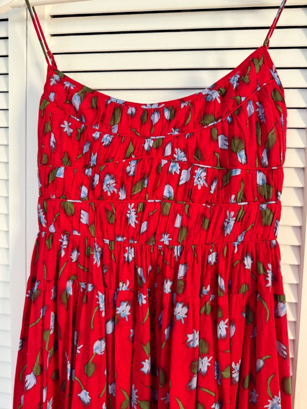 JCREW Tiered dress in brushed daisy print size XS - Picture 3 of 6